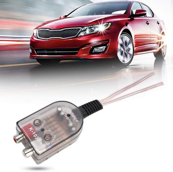 Suuonee Audio Converter, Car Stero Adjustable Speaker High To Low RCA Line Audio Impedance Converter - Image 4