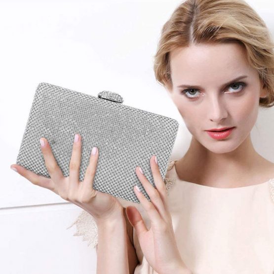 BAIGIO Evening Clutch Bag for Women Prom Party Wedding Purse Sparkly Crystal Rhinestones Ladies Handbag - Image 4