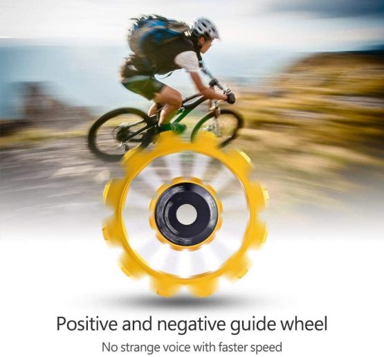 Bike Derailleur Pulley Aluminum Sealed Bearing Jockey Wheel Bicycle Guide Wheel Rear Derailleur Pulleys 12T Ceramic Aluminum Jockey Wheel Rear Fit 4/5/6mm Screws Support 7/8/9/10 speed - Image 3