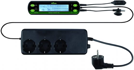 Trixie Digital Thermostat/Hygrostat with Three Circuits, 16 x 4 cm