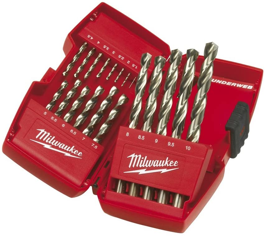 Milwaukee 4932352374 Drill, Set 19 Piece 1-10mm, No Color