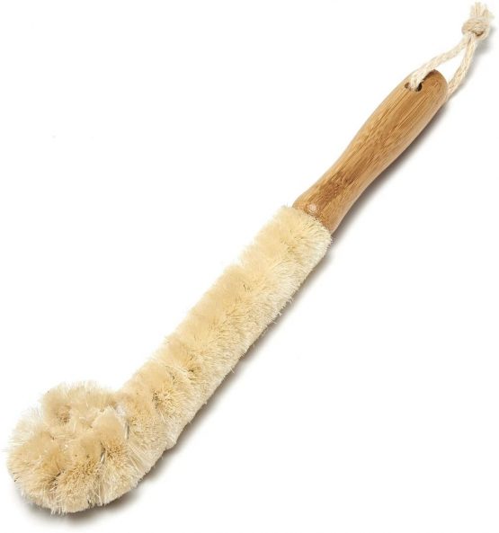 Addis 517673 Flexible Radiator dusting Brush Bamboo Handle, Natural, Grey/Wood, 28 x 6.5 x 6.5 cm