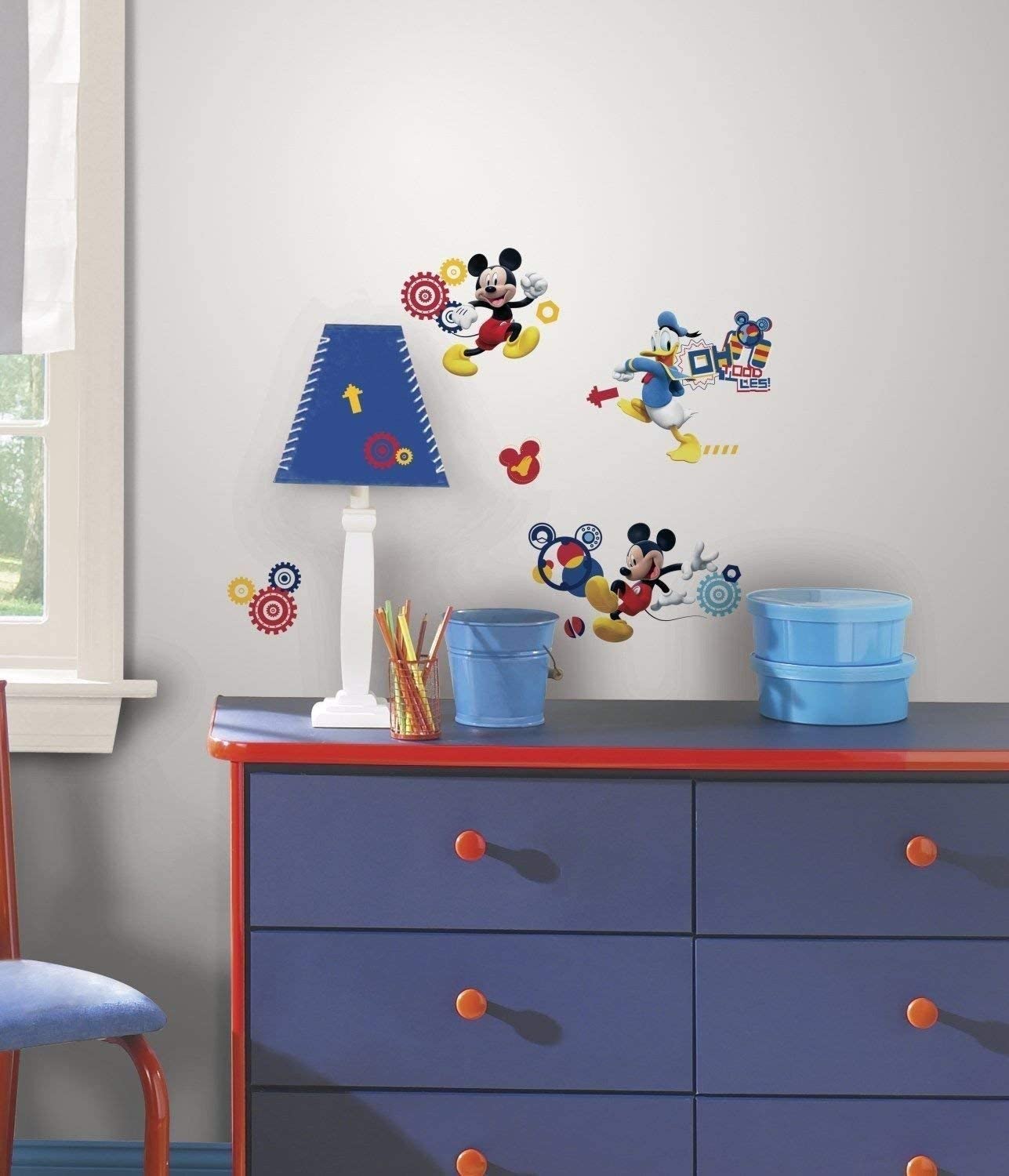 Stickers repositionnables multi-éléments Mickey Mouse Disney, Multicolor, 8 inch - Image 2