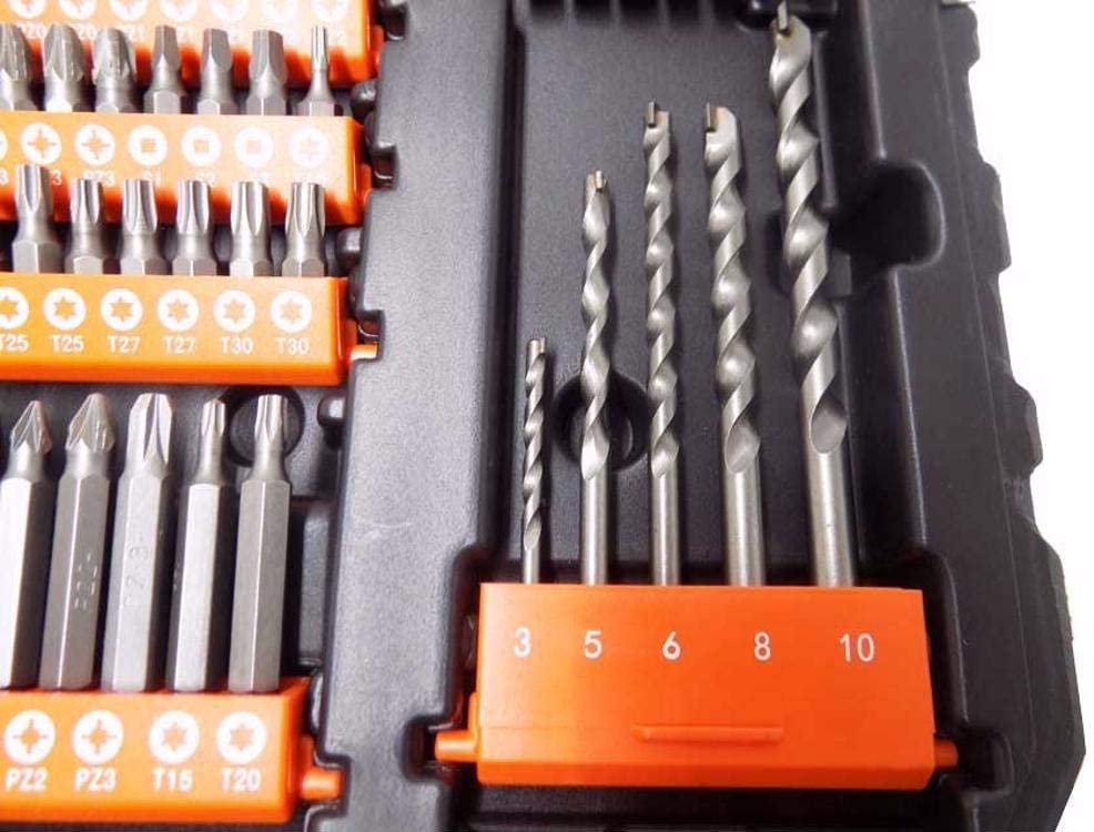 BLACK+DECKER A7230-XJ 104 Easy Grip Drill Piece Set - Black (1-Piece) - Image 4