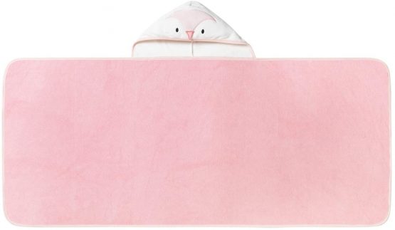 Tommee Tippee Hug ‘N’ Dry Hooded Towel 6-48 months, Pink - Image 2