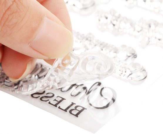 4 Pieces Clear Stamps Summer Silicone Stamp Cards with Flower, Butterfly, Dragonfly, Greeting Words Pattern for Card Making Decoration and DIY Scrapbooking Embossing Album Decor Craft - Image 3