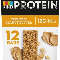 KIND® High Protein Bars, Healthy Gluten Free & Low Calorie Snacks, Crunchy Peanut Butter, 12 Bars (Packaging may vary)
