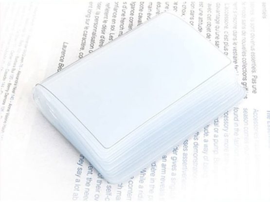 New 10 Page 20 Card Plastic Wallet Insert for Bifold Business Credit Card Holds - Image 3