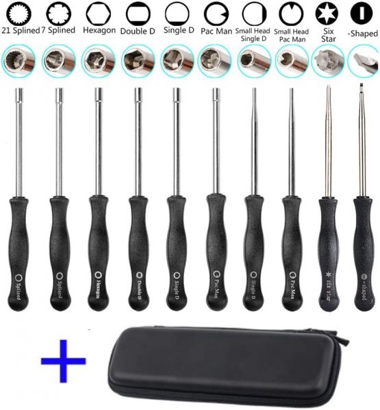OxoxO Carburetor Carb Adjustment Screwdriver Adjusting Tool Compatible with Most 2 Cycle Engine Poulan Husqvarna Stihl Homelite Weed Eater Craftman Echo Trimmer Brushcuter Chainsaw Blower (Set of 10)