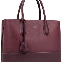 David Jones - Women's Large Handbag - Tote Bag Shopper Genuine Leather Style - Ladies Shoulder Crossbody Bag Multiple Compartments - Work Business School Top-Handle Satchel Briefcase