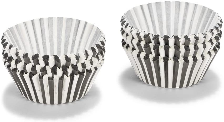 Patisse 01734 Cupcake Liners - Baking Paper - 5 cm - Black/White, Multi Colour, 2 inch x 5.7 inch x 2.8 inch