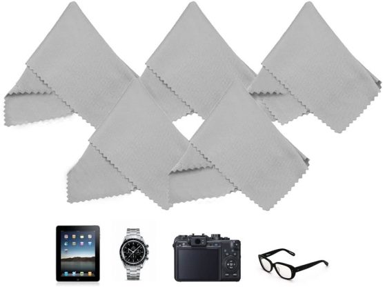ECO-FUSED Microfiber Cleaning Cloths - 12 Pack - For Cleaning Glasses, Spectacles, Camera Lenses, iPad, Tablets, Phones, iPhone, Android Phones, Laptops, LCD Screens and Other Delicate Surfaces - Image 2