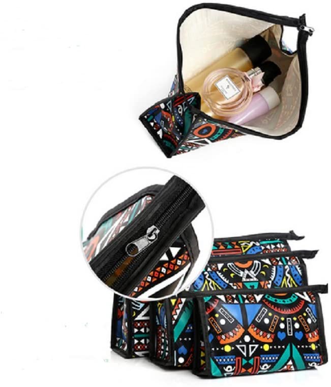 Panlom® Set of 3 Women Makeup Bags Women Bag Waterproof Travel Wash Cosmetic Pouch Tote Clutch Zipper Purse (Style 2) - Image 2