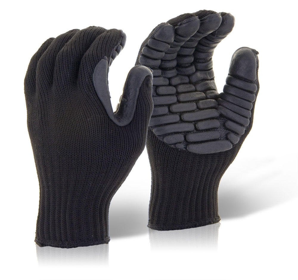 GLOVEZILLA ANTI-VIBRATION GLOVE BLACK XL, XL (Pack of 2)