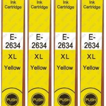 4 Go Inks Yellow Ink Cartridges to replace Epson T2634 (26XL) Compatible/non-OEM for Epson Expression Premium Printers