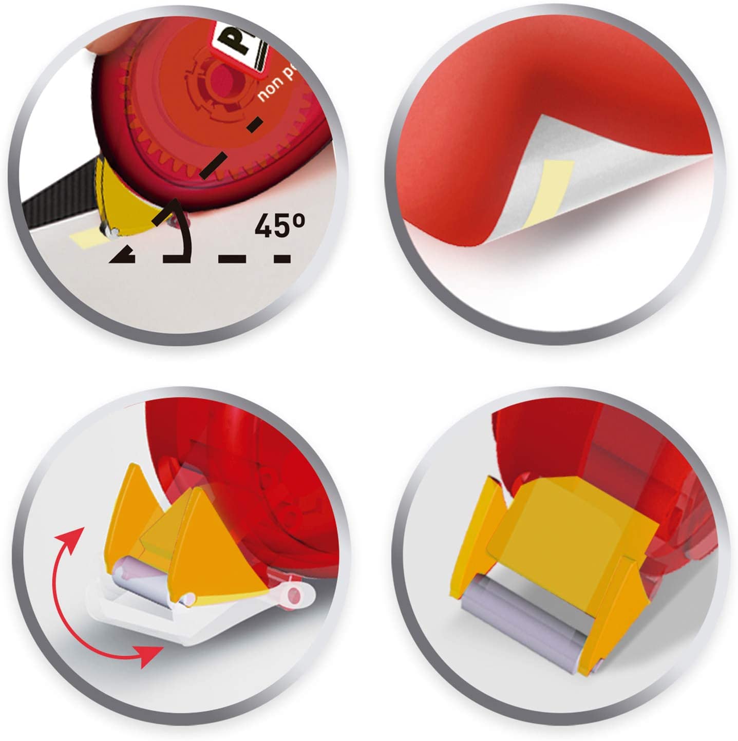 Pritt 9H ZCGNB4X Compact Non-Permanent Adhesive Roller for Removable Adhesive Tape Length 10 m, Tape Width 8.4 mm - Image 2