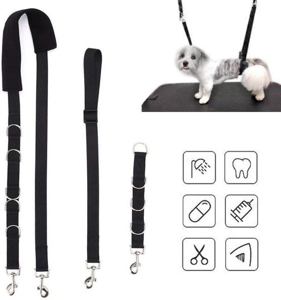 ASOCEA Dog Grooming Belly Strap Band Adjustable Bathing Restraint Loop Noose Nylon Cat Washing Lead bath for Puppy Kitten Small Medium Cats Dogs Hair Cutting Washing Grooming - Image 2