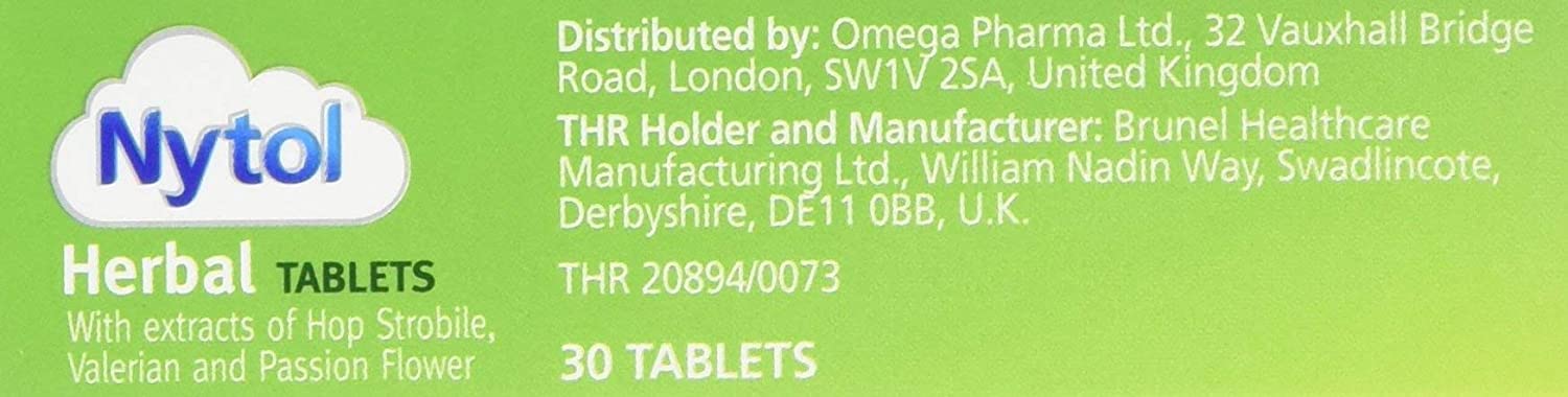 Nytol Herbal Tablets - Remedy for Sleeplessness Relief - 30 Tablets - Image 3