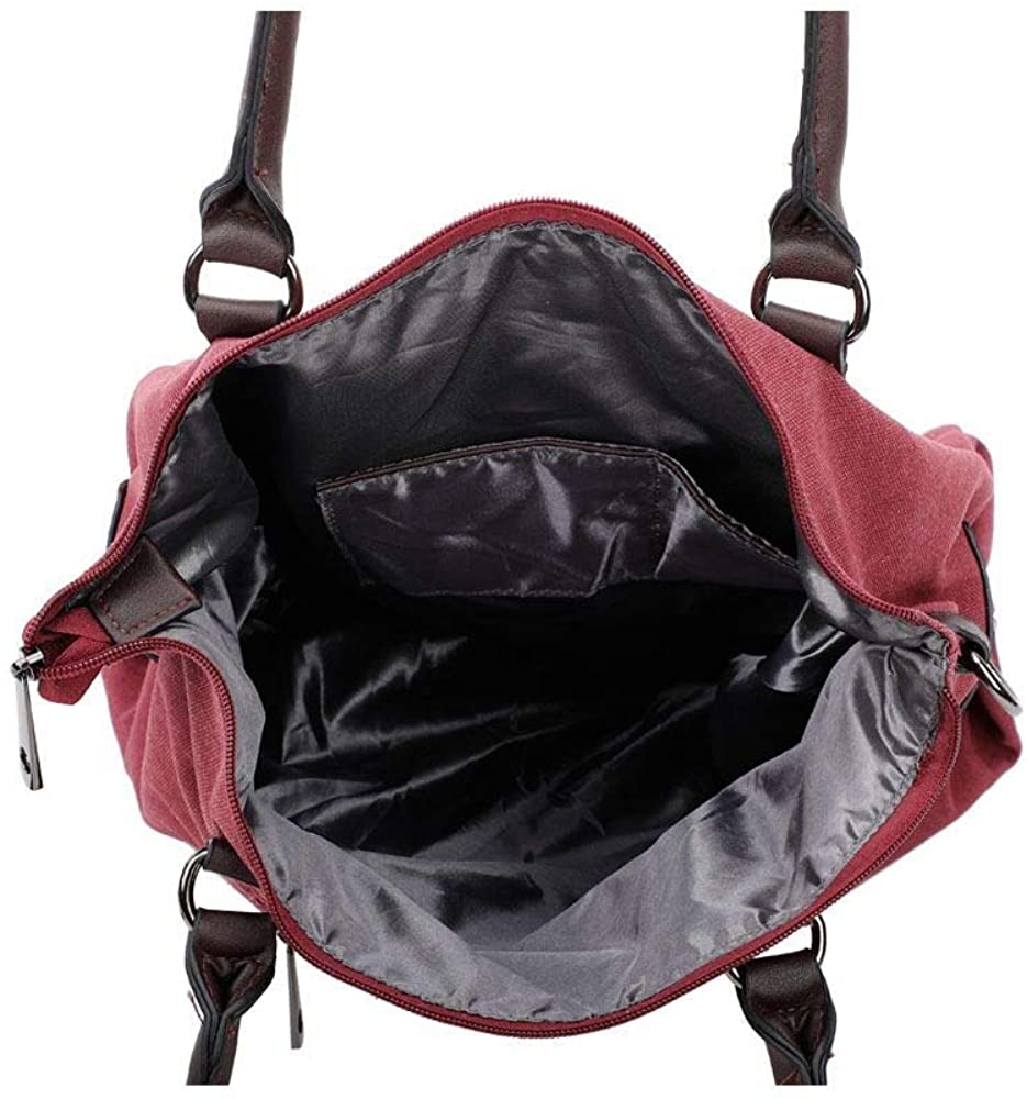Womens Stylish Roomy Large With Sparkling Star Stones Canvas Shoulder Handbag Shopper Bag - Image 3