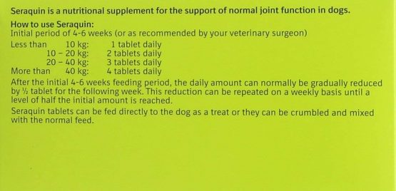 Seraquin Veterinary Joint Supplement with Turmeric for Dogs - 60 x 2 g Chewable Tablets - Image 2