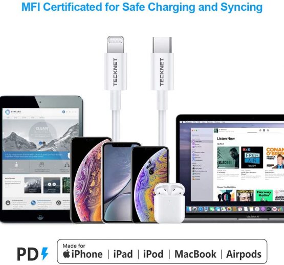 TECKNET USB C to Lightning Cable 3ft / 1M MFi Certified Supports Power Delivery Fast Charging with Type-C PD Charger Compatible with iPhone X XS XR XS MAX 8 8 Plus - Image 4