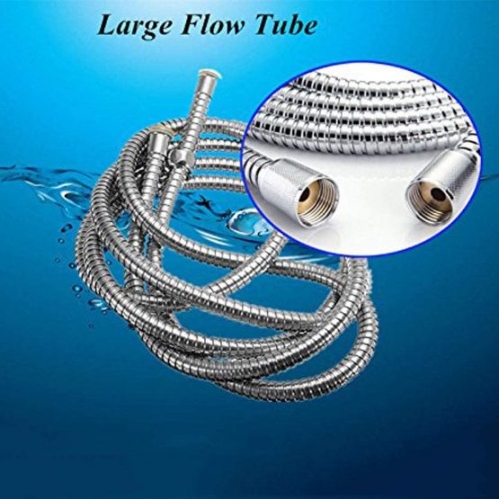 Buwico Extra Long Replacement Shower Hose 118-Inch (3-Meter), Stainless Steel - Image 2