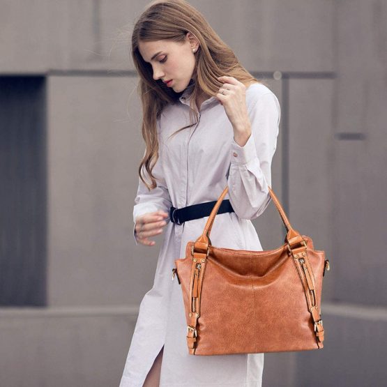 NICOLE & DORIS Woman Handbags Stylish Women Hobo Shoulder Bags large capacity crossbody bags PU leather - Image 2