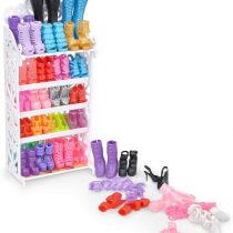 E-TING Doll Shoes Rack Shoes Shelf with 20 Pairs Shoes (1 Shoes Shelf+20 Pairs shoes)(Random style)