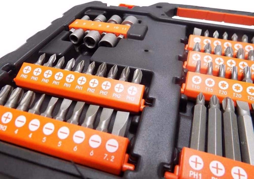 BLACK+DECKER A7230-XJ 104 Easy Grip Drill Piece Set - Black (1-Piece) - Image 3