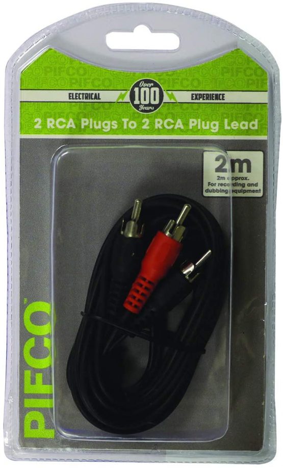 PIFCO AVS1090 RCA to RCA Lead Cable