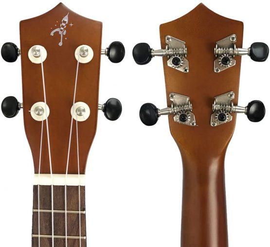 A-Star US10R Rocket Series 21 inch Soprano Ukulele with Aquila Strings and Padded Gig Bag - Natural Wood - Image 4