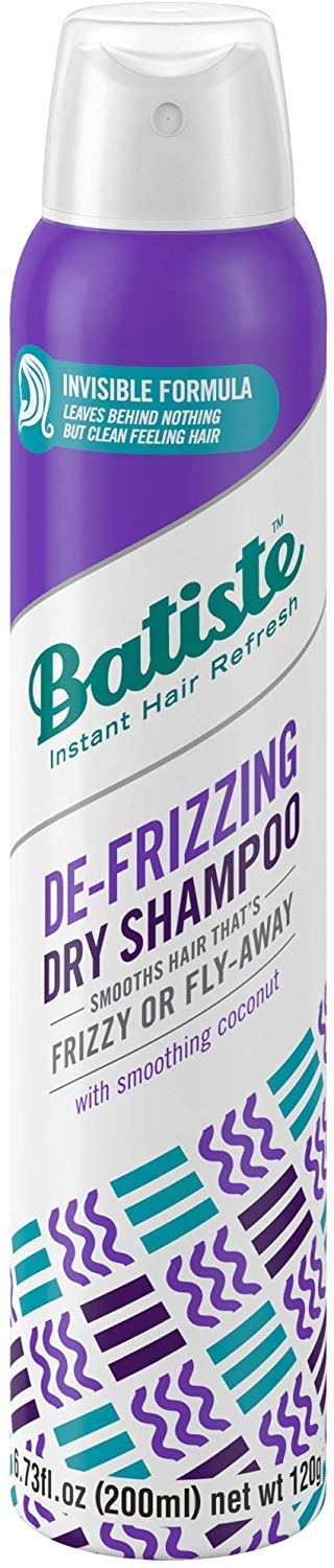 Batiste Dry Shampoo De-Frizzing, Hair Benefits Smooths Frizzy Flyaway Hair, No Rinse Spray to Refresh Hair in Between Washes – 200ml