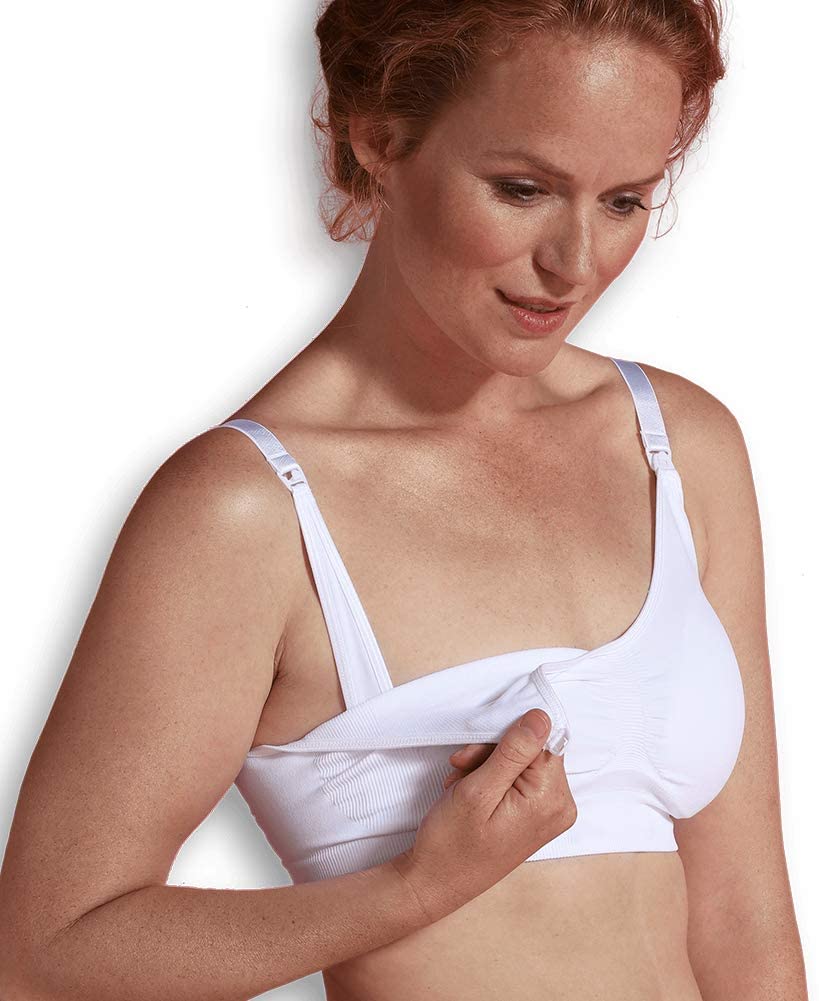 Carriwell Seamless Nursing Bra (Extra Large, White), XL - Image 2