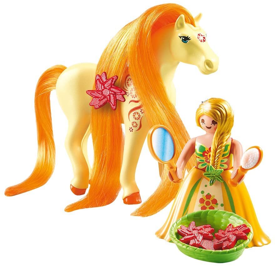 Playmobil 6168 Collectable Princess Sunny with Horse for Grooming and Dressing their Mane Fun Imaginative Role-Play - Image 3