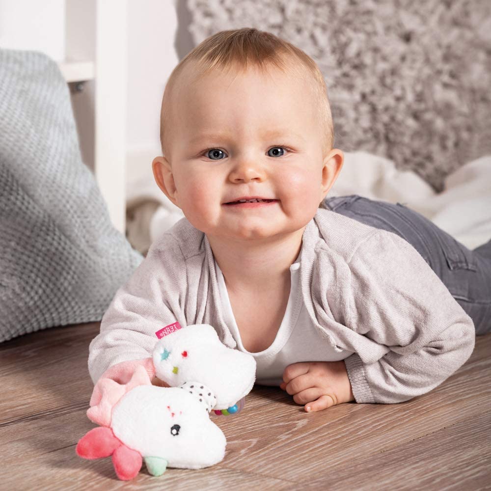 FEHN 057133 FEHN 057133 Unicorn Ring Rattle, Multicoloured, 1 Stück (1er Pack) - Image 3