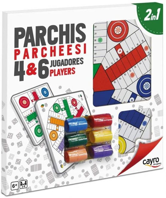 Cayro - Parchis for 4 and 6 players - Traditional game - Development of cognitive skills - Board game (096)