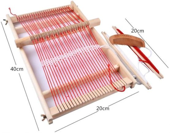 BangShou Weaving Loom Kit, Wooden hand-knitted machine, Multi-Craft Lap Weaving Loom for Beginners and Children - Image 2
