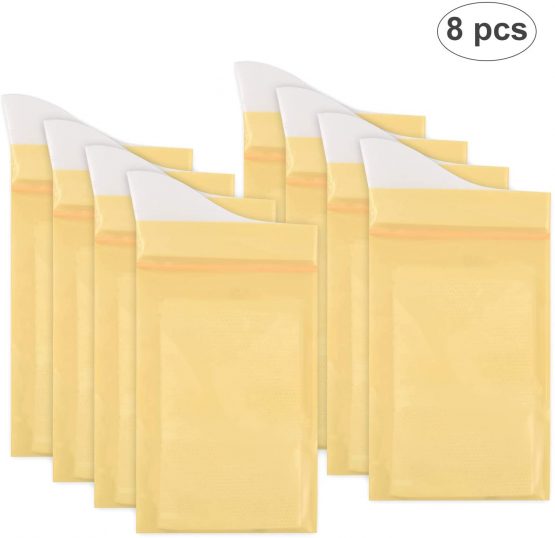 OTraki Disposable Urine Bags 600ml Super Absorbent Sealable Camping Emergency Pee Bag Large Capacity Travel Traffic Jam Portable Car Vomit Bags for Outdoor Activities(8x urine bags + 8 garbage bags)