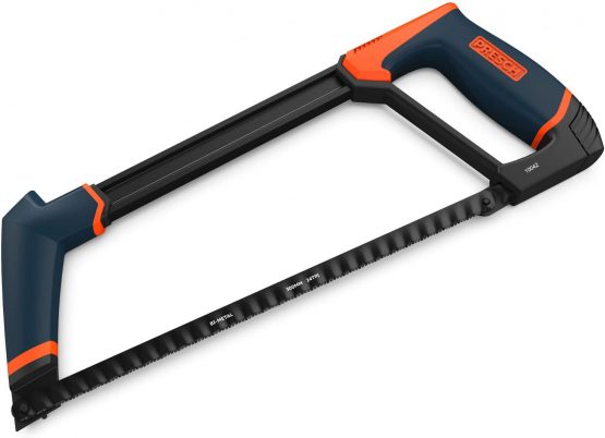 Presch Hacksaw 300mm Long - Metal Saw with Interchangeable Blade - Professional Hacksaw for Metal - Hack Saw, Metal Cutting Saw