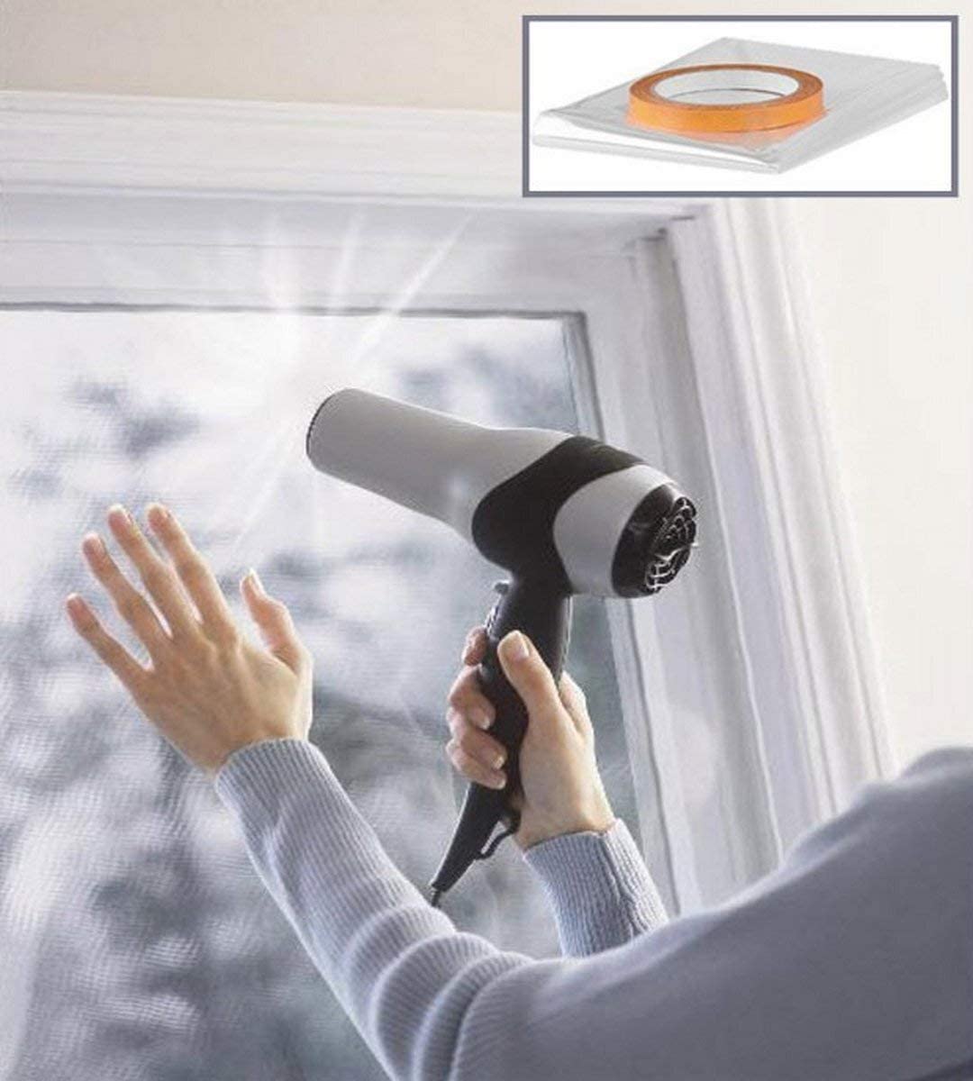Stormguard 11SR0666SQM 6Sq m Secondary Glazing Window Insulation Film, White, 6SQM (L4015mm W1524mm) - Image 2