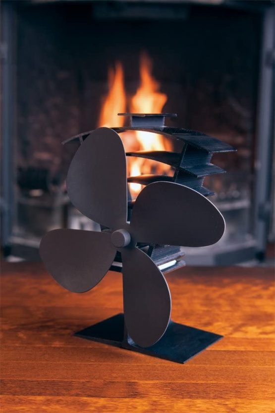 Valiant (FIR361) Premium IV 4-Blade Heat Powered Log Burner & Stove Fan, Black - Image 2