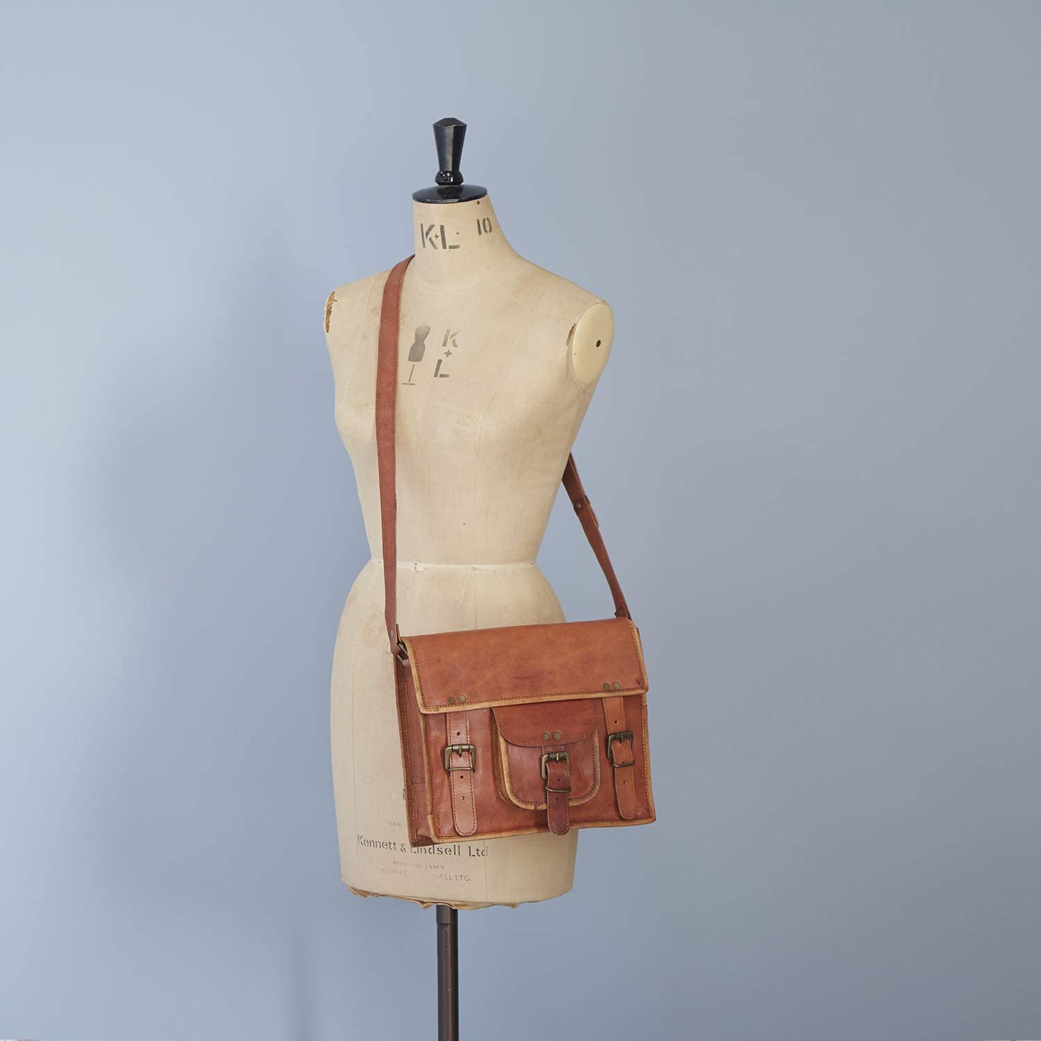 Paper High Medium Brown Leather Satchel - Image 2