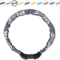 SPGOOD Bike Locks Heavy Duty/Bicycle Chain/Cycling Lock (14 Colors) 5-Digits Codes Resettable 100,000 Codes for Bike Cycle, Moto, Door, Gate Fence 830mm Length