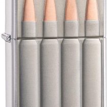 Zippo Unisex's Bullets Windproof Lighter, Chrome, Regular
