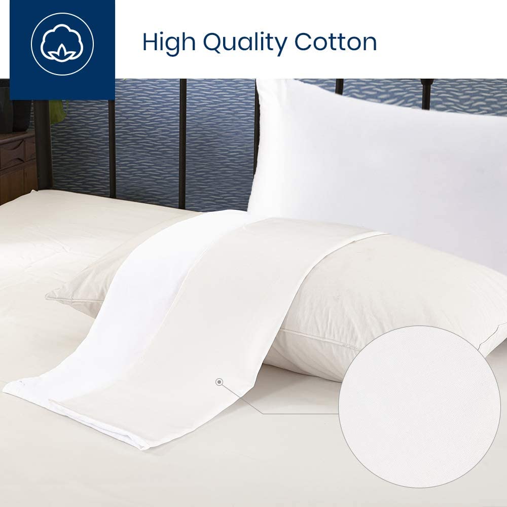 LILYSILK 100 Pure Mulberry Silk Pillowcase Cover for Hair with Cotton Underside Charmeuse Hypoallergenic 1pc White Standard 50x75 cm 19 Momme 30-day Gurantee Bag Package - Image 3