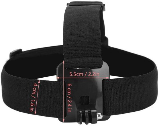 EBTOOLS Action Sport Camera Mounting Headband Adjustable Elastic Headband Suitable for most Sports Cameras (Camera Not Included) - Image 4