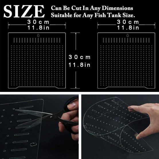 BEGONDIS Aquarium Fish Tank Divider Isolation Board for Mixed Breeding Made by PET/PETP (11.8" * 11.8") - Image 2