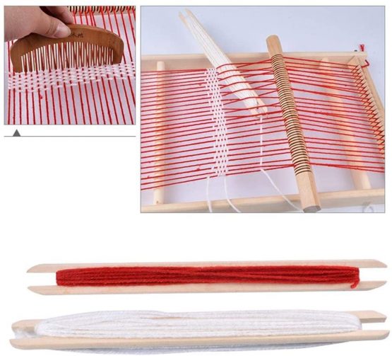 BangShou Weaving Loom Kit, Wooden hand-knitted machine, Multi-Craft Lap Weaving Loom for Beginners and Children - Image 3
