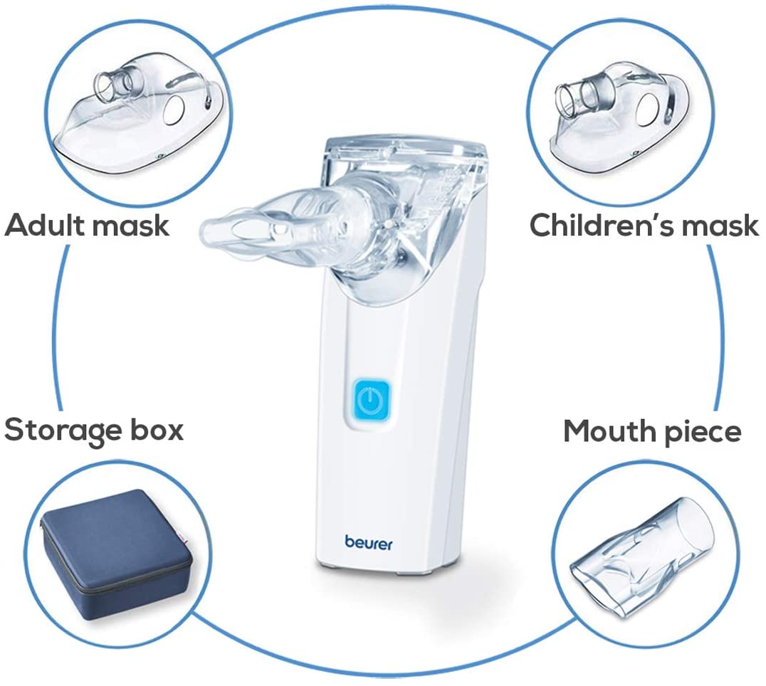 Beurer IH55 Portable Nebuliser With Travel Pack, UK Plug, Adults & Children, Colds, Asthma & Respiratory Issues - Image 4