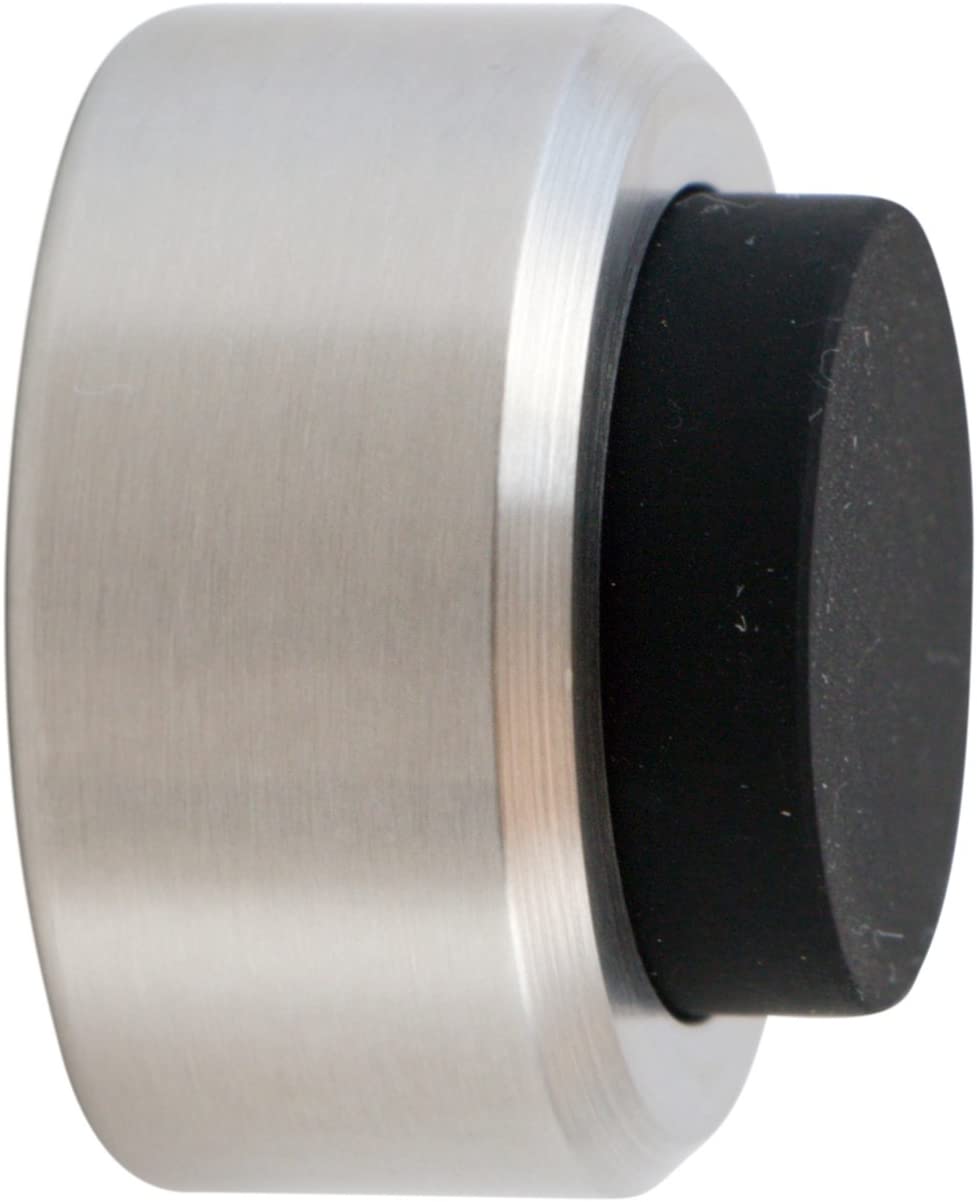 Stoppwerk Door Stop Wall Mounted, Stainless Steel Door Stoppers with Rubber Buffer, Small - Image 3
